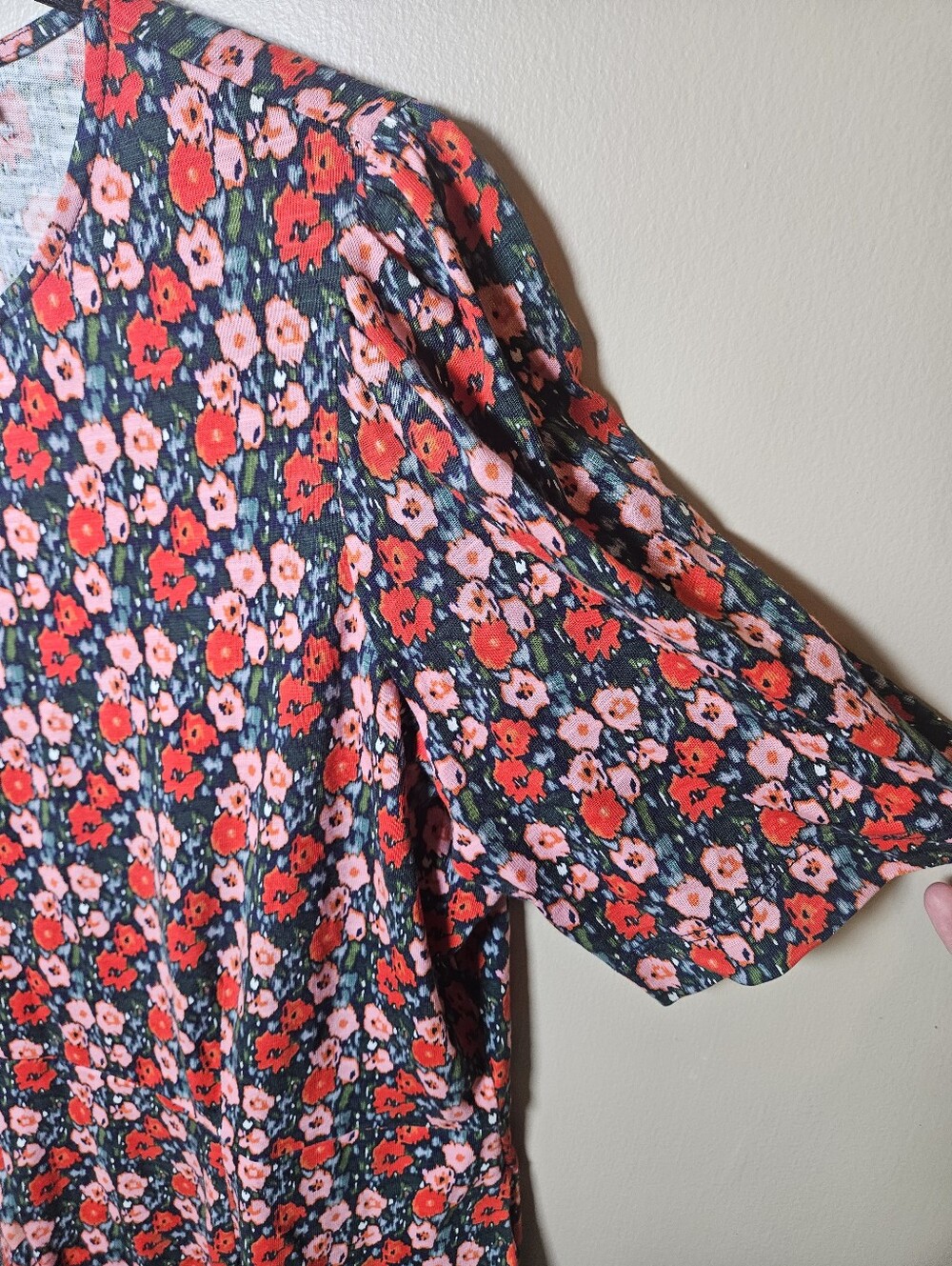 Boden Floral Sheath Cotton Midi Dress 16/18R XL Pockets Stretch Spring Summer - Picture 3 of 13
